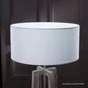 Abat-Jour Tube, 40 Cm, Toiline, Blanc-Blanc N°0 Inspire