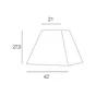 Abat-Jour Loft, 42 Cm, Toiline, Blanc-Blanc N°0 Inspire