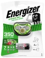 Lampe frontale piles 7 modes 350 lm 80 mètres verte ENERGIZER