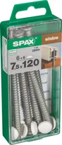Lot De 6 Vis Acier Tête Fraisée Torx Spax, Diam.7.5 Mm X L.120 Mm