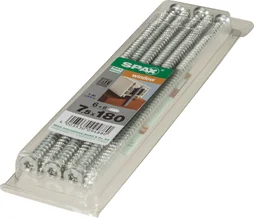 Lot De 6 Vis Acier Tête Fraisée Torx Spax, Diam.7.5 Mm X L.180 Mm