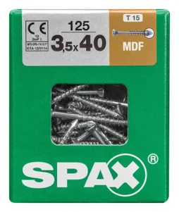 Lot De 125 Vis Acier Tête Fraisée Bombée Pozidriv Spax, Diam.3.5 Mm X L.40 Mm