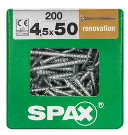 Lot De 200 Vis Acier Tête Fraisée Torx Spax, Diam.4.5 Mm X L.50 Mm