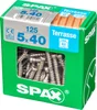 Lot De 125 Vis Inox Tête Cylindrique Spax, Diam.5 Mm X L.40 Mm