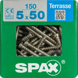 Lot De 150 Vis Inox Tête Cylindrique Spax, Diam.5 Mm X L.50 Mm