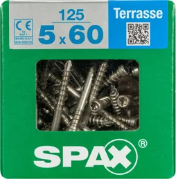 Lot De 125 Vis Inox Tête Cylindrique Spax, Diam.5 Mm X L.60 Mm