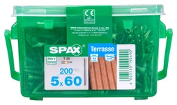 Lot De 200 Vis Inox Tête Cylindrique Torx Spax, Diam.5 Mm X L.60 Mm