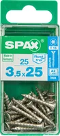 Lot De 25 Vis Inox Tête Fraisée Torx Spax, Diam.3.5 Mm X L.25 Mm