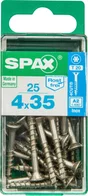 Lot De 25 Vis Inox Tête Fraisée Torx Spax, Diam.4 Mm X L.35 Mm