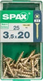 Lot De 25 Vis Acier Tête Fraisée Pozidriv Spax, Diam.3.5 Mm X L.20 Mm