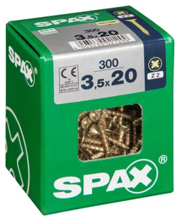 Lot De 300 Vis Acier Tête Fraisée Pozidriv Spax, Diam.3.5 Mm X L.20 Mm