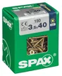 Lot De 150 Vis Acier Tête Fraisée Pozidriv Spax, Diam.3.5 Mm X L.40 Mm
