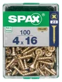 Lot De 100 Vis Acier Tête Fraisée Pozidriv Spax, Diam.4 Mm X L.16 Mm