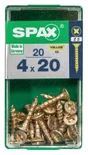 Lot De 20 Vis Acier Tête Fraisée Pozidriv Spax, Diam.4 Mm X L.20 Mm