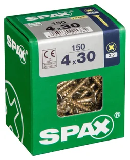 Lot De 150 Vis Acier Tête Fraisée Pozidriv Spax, Diam.4 Mm X L.30 Mm