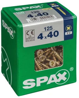 Lot De 125 Vis Acier Tête Fraisée Pozidriv Spax, Diam.4 Mm X L.40 Mm