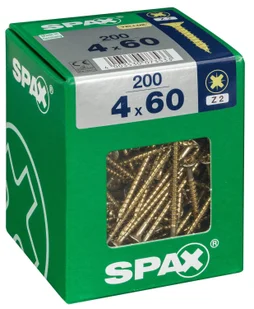 Lot De 200 Vis Acier Tête Fraisée Pozidriv Spax, Diam.4 Mm X L.60 Mm