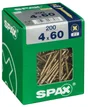 Lot De 200 Vis Acier Tête Fraisée Pozidriv Spax, Diam.4 Mm X L.60 Mm