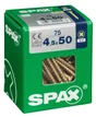 Lot De 75 Vis Acier Tête Fraisée Pozidriv Spax, Diam.4.5 Mm X L.50 Mm