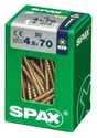 Lot De 50 Vis Acier Tête Fraisée Pozidriv Spax, Diam.4.5 Mm X L.70 Mm