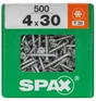 Lot De 500 Vis Acier Tête Fraisée Torx Spax, Diam.4 Mm X L.30 Mm