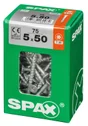 Lot De 75 Vis Acier Tête Fraisée Torx Spax, Diam.5 Mm X L.50 Mm
