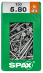 Lot De 150 Vis Acier Tête Fraisée Torx Spax, Diam.5 Mm X L.80 Mm