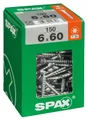 Lot De 150 Vis Acier Tête Fraisée Torx Spax, Diam.6 Mm X L.60 Mm