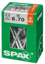 Lot De 30 Vis Acier Tête Fraisée Torx Spax, Diam.6 Mm X L.70 Mm