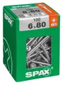 Lot De 100 Vis Acier Tête Fraisée Torx Spax, Diam.6 Mm X L.80 Mm