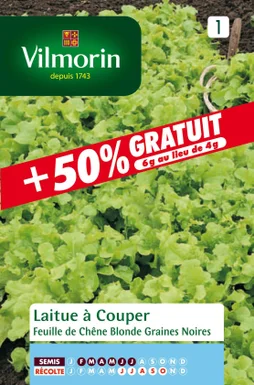 Laitue À Couper + 50% Gratuit, Vilmorin