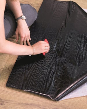 Revêtement Adhésif Bois, Noir, 2 M X 0.67 M