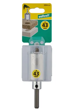 Trépan Parpaing Multimatériau, Diam.Trépan De 41 À 60 Mm Wolfcraft