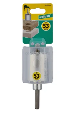 Trépan Parpaing Multimatériau, Diam.Trépan De 41 À 60 Mm Wolfcraft