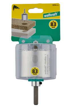 Trépan Parpaing Multimatériau, Diam.Trépan De Plus De 80 Mm Wolfcraft