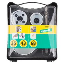 Coffret D'Électricité Et Plomberie Multimatériau, Diam.68 Mm Wolfcraft