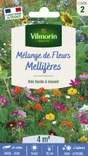 Mélange de fleurs méllifères multicolore