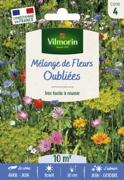 Prairie Fleurie Mélange Fleurs Oubliées Vilmorin 10 M²