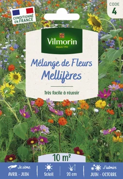 Prairie Fleurie Mélange Mellifere Vilmorin 10 M²