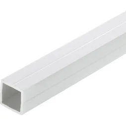 Tube Carré Pvc Mat, L.1 M X L.2.35 Cm X H.2.35 Cm
