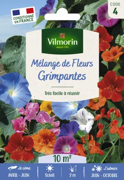 Prairie Fleurie Mélange Fleurs Grimpantes Vilmorin 10 M²