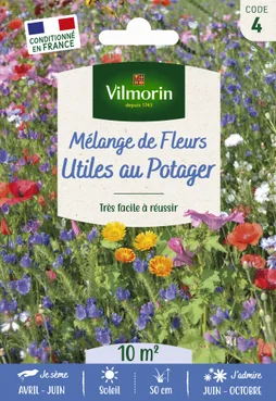 Prairie Fleurie Fleurs Utiles Au Potager Multicolore