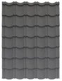 Plaque De Toiture Easy Tuile Acier Galvanisé Anthracite 0.86X1.14M Standard