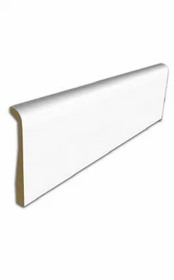 Plinthe Recouvrement Revetu Papier Blanc 2200X26X130Mm