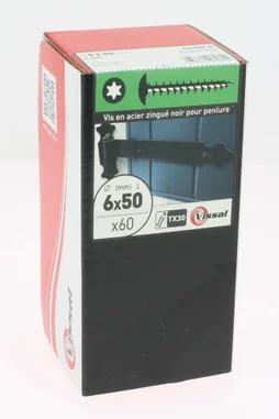 Lot De 60 Vis Acier Tête Ronde Standers, Diam.6 Mm X L.50 Mm