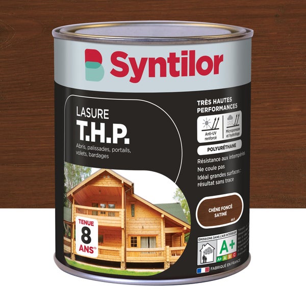 Lasure SYNTILOR THP 8 ans chêne foncé satiné 1 L