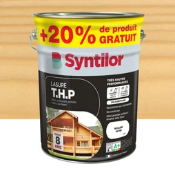 Lasure SYNTILOR Thp 8 ans incolore satiné 5L+20% gratuit