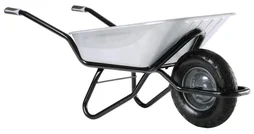 Brouette acier galvanisé Clipso excellium roue gonflée HAEMMERLIN, 100 l