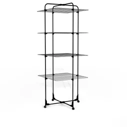Etendoir a linge sur pieds45 m noir