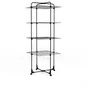 Etendoir a linge sur pieds45 m noir